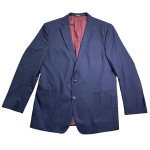Brooks Brothers Brooksgate Regent Wool Blazer Men 46L Vitale Barberis Navy